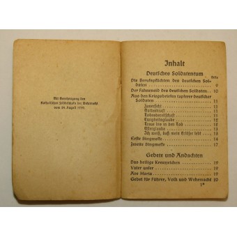 Hymnbook campo cattolico per Wehrmacht. Espenlaub militaria